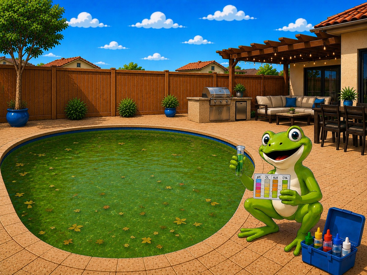 Green pool recovery and algae cleanup in Chula Vista