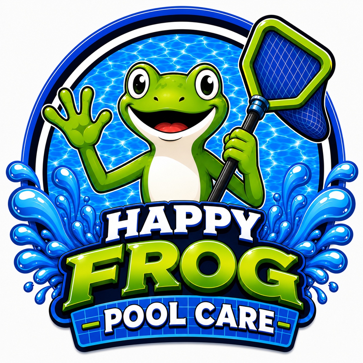 Happy Frog Pool Care logo for Chula Vista pool maintenance