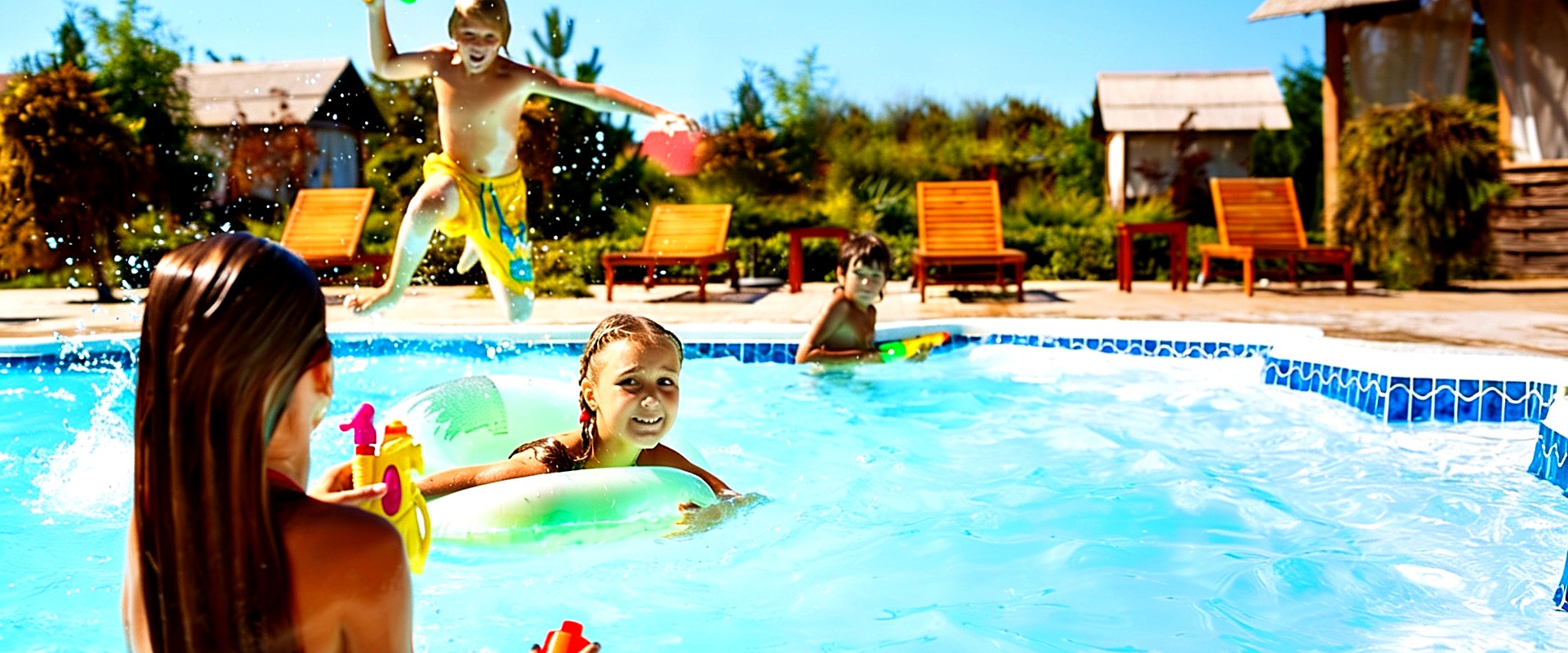 Kids in the pool